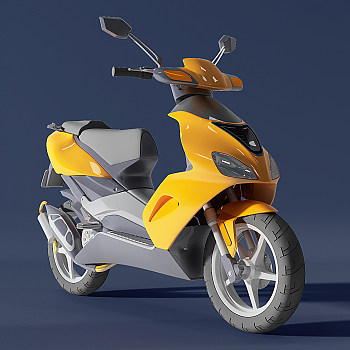 H52-0719现代摩托车3d模型下载