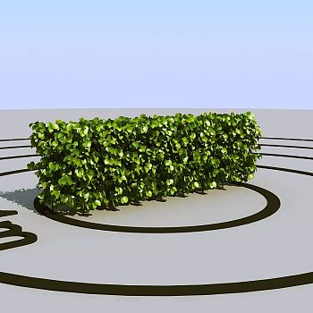 022景观植物绿植墙植物墙树墙黄杨3d模型下载