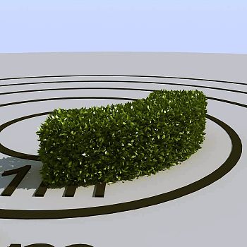 047景观植物绿植墙植物墙树墙黄杨灌木3d模型下载