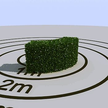 041景观植物绿植墙植物墙树墙黄杨灌木3d模型下载