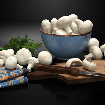 厨房食物菜板3d模型下载