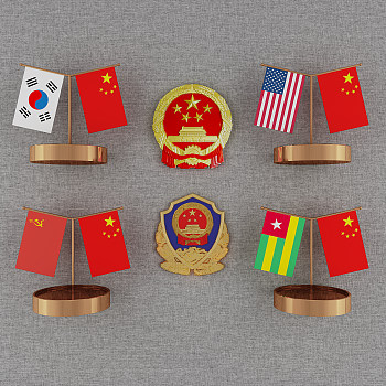 国旗国徽警徽3d模型下载